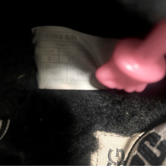 Ugg Fluff Yeah Slide Slippers - Size 3 Black - Picture 6 of 9